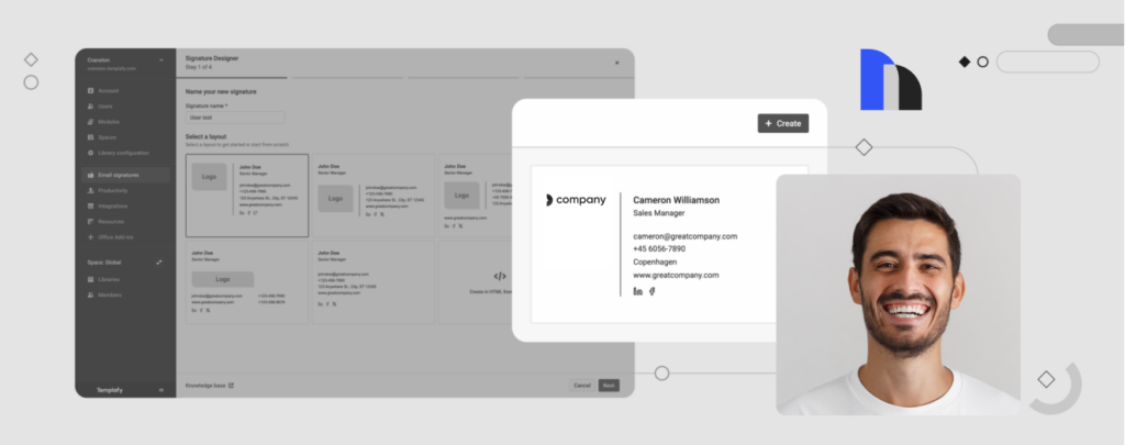 Signature Designer: Creating and managing no-code email signatures at scale