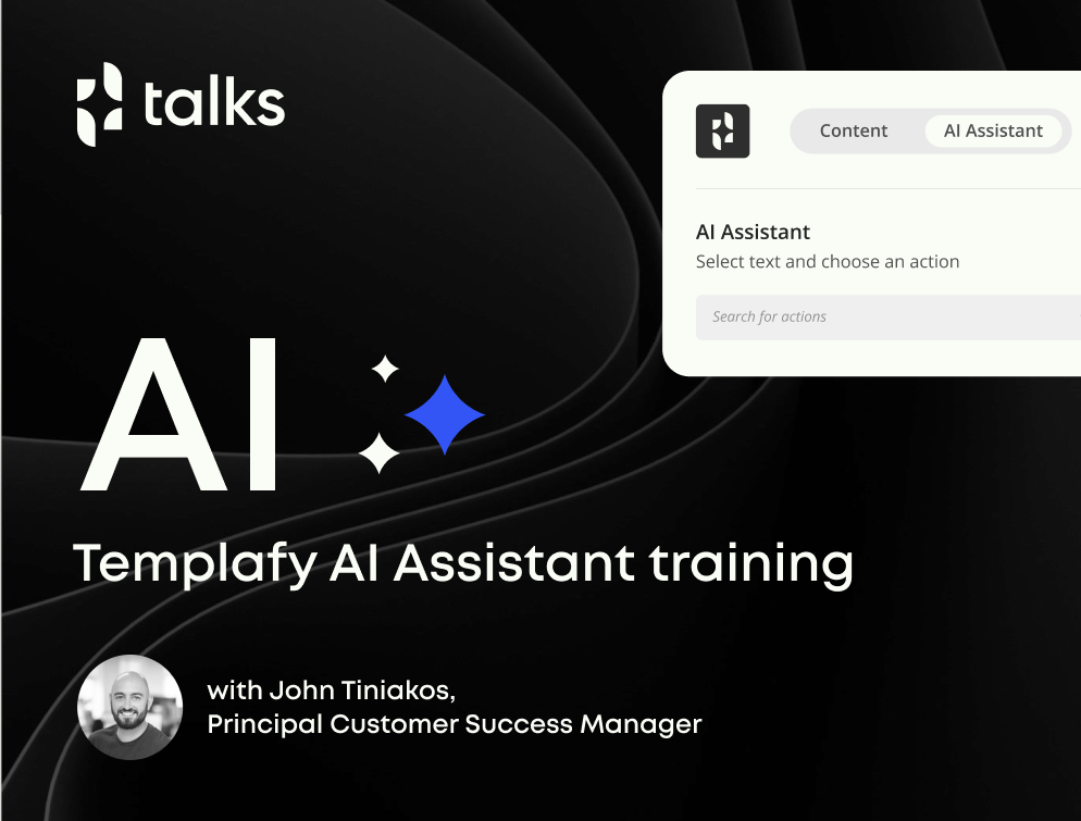 Templafy talks: AI Assistant training